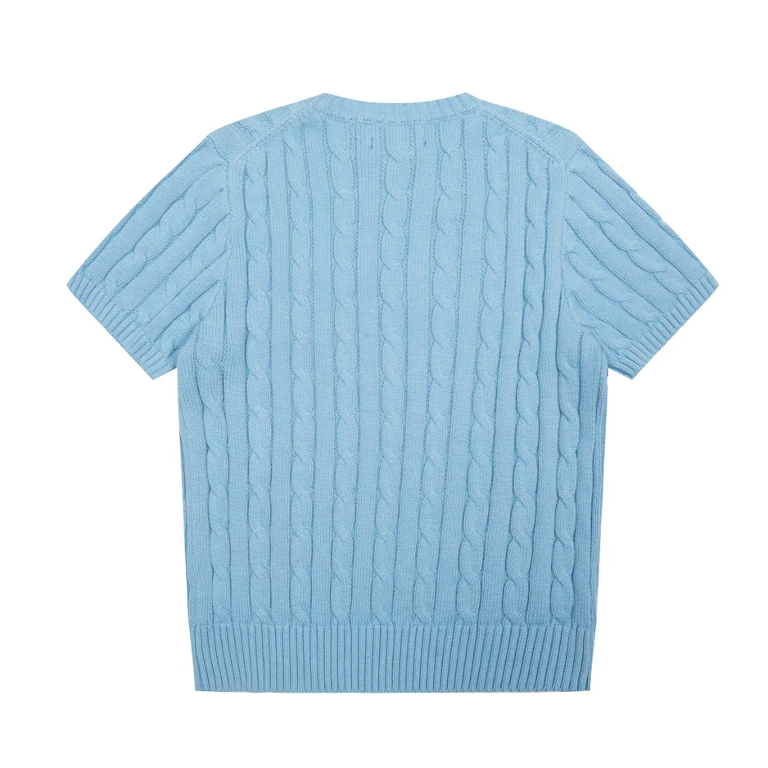 P154 💰 "Top quality" Style number: DS222# (not off the shelves all year round) [Ralph Lauren round neck pocket style solid color pony embroidered logo knitted short sleeves] ✅Ralph Lauren Ralph Lauren classic basic pocket all-match style goddess knitted short sleeves for all seasons ✅Main supplier platform live broadcast Wholesale entity Replenish when out of stock Not off the shelf ✅ZP quality 1:1 version Scan the code to enter the GF website Counter quality ✅Details and quality are the only one in Guangzhou. Imported quality cotton yarn, focusing on high-end, cost-effective, good quality needless to say. ✅The version is restored to the original order. The maximum size can be worn up to 160 pounds. Loose, comfortable and stress-free. ✅The upper body is simple and easy to match. A must-have for goddess ootd. Good-looking clothes are never picky. A must-have in the goddess’ wardrobe. Size: S-XL. Color: White, almond, purple, orange, gray, yellow, black, khaki, pink, navy, rose, green. Chinese red olive green light blue white label light blue blue label